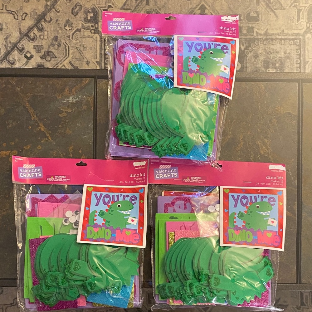 Kids' Dino Valentine Craft Kit